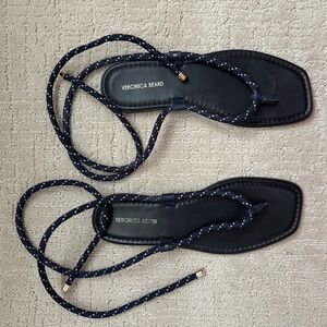 Veronica Beard Carmina Cord Wrap Sandal-Eclipse Size 8 (Sold Out)